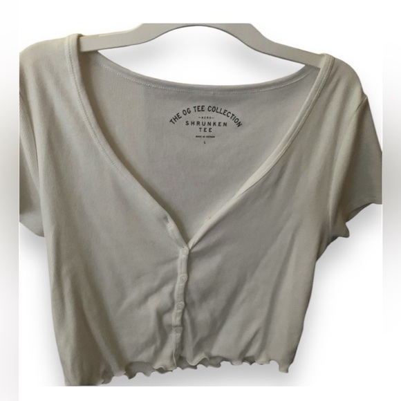 AEROPOSTALE White Crop Top - Picture 1 of 2
